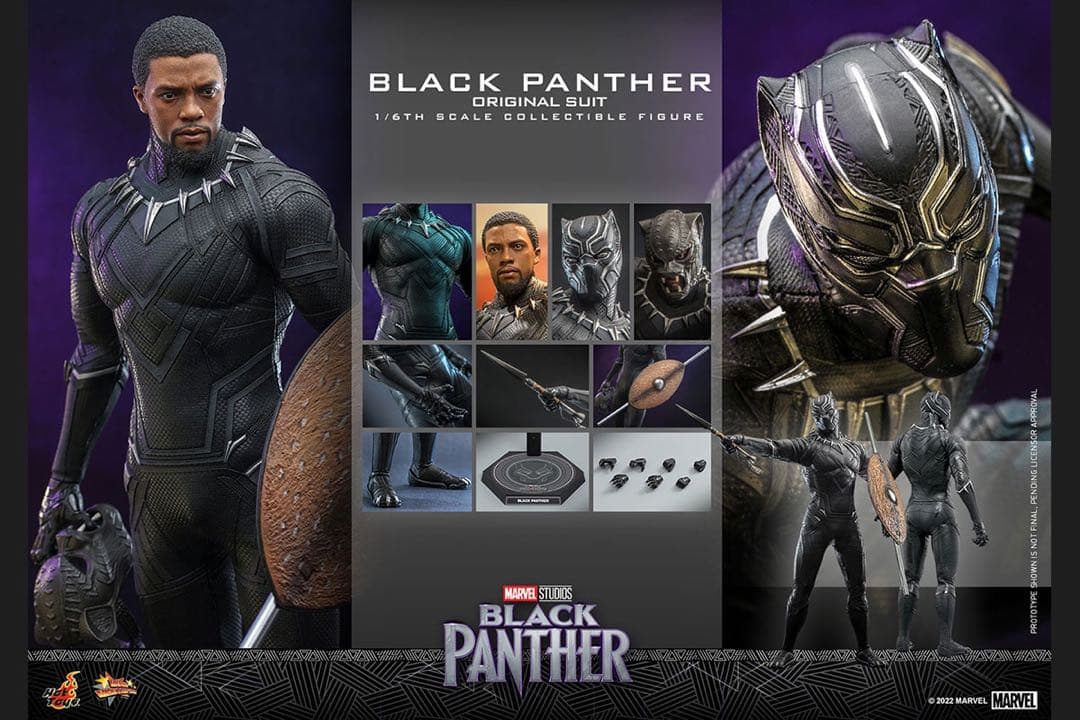 ホットトイズ　ブラックパンサー（オリジナル・スーツ）