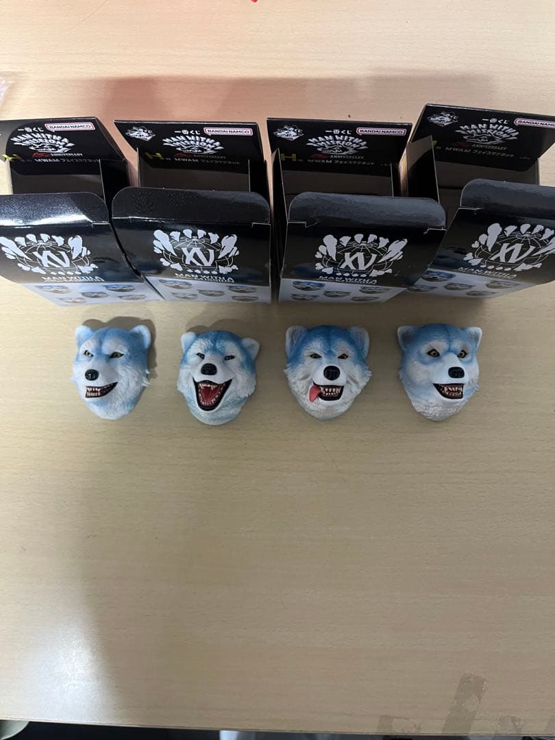 一番くじMAN WITH A MISSION H賞 フェイスマグネット4点セット