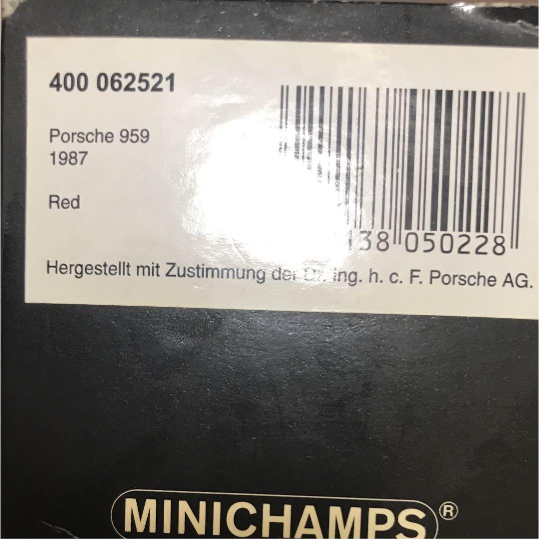 ミニカー minichamps 959 1987