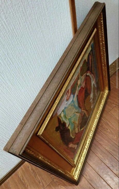 吉本 弘 『恬(やすらぐ)』真筆 油絵 絵画 抽象画