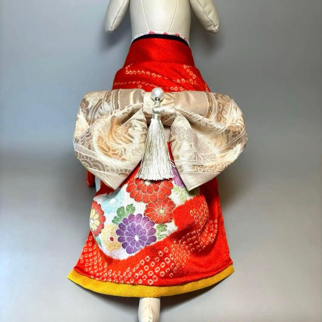 小型犬　本格正絹犬着物  Sサイズ