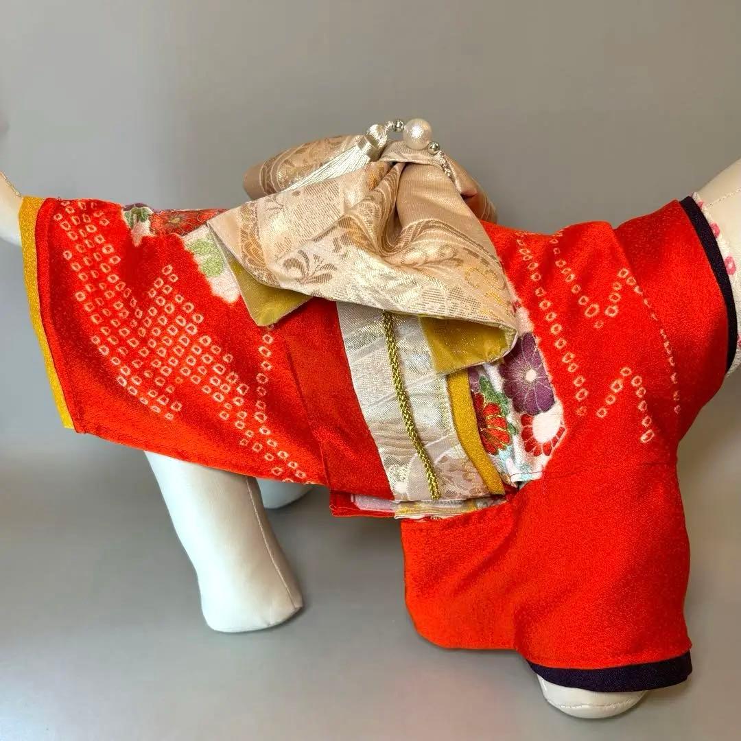 小型犬　本格正絹犬着物  Sサイズ