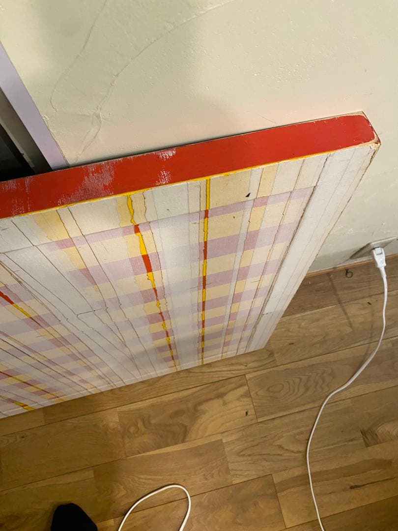 未鑑定品　松尾　栄太郎作　向こう側の線　定価24万