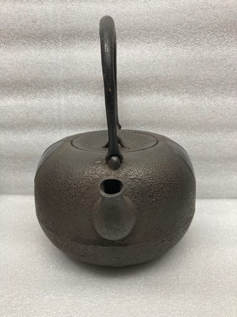 未使用 当時物 時代物 昭和中期 南部鉄瓶 名人釜師 大美作 柚子釜