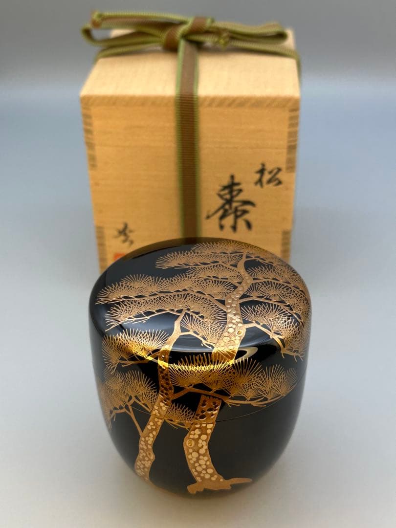 茶道具　棗　田中貴司　松蒔絵