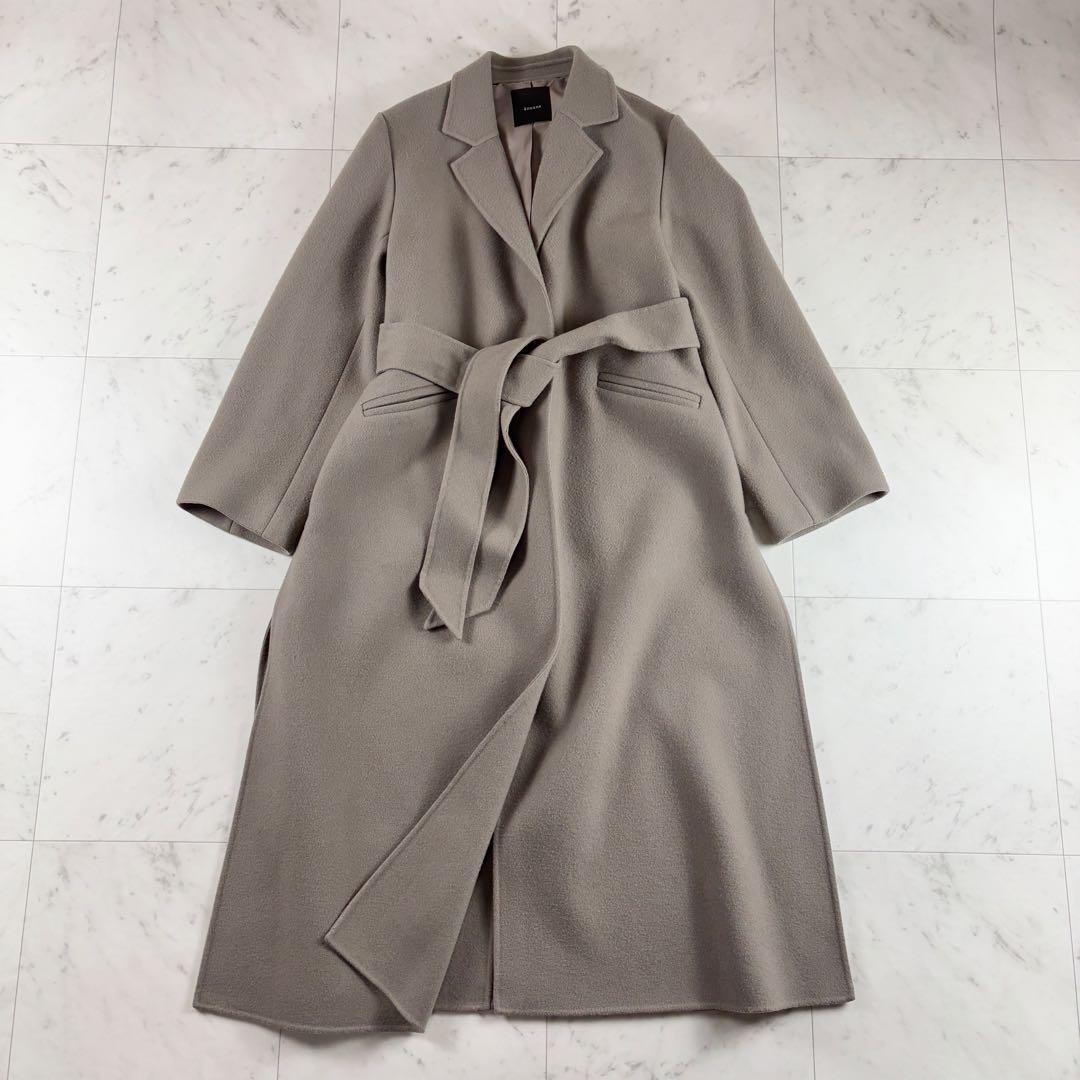 【美品】アニュアンス 23AW リバーロングチェスターコート ベルト付き S