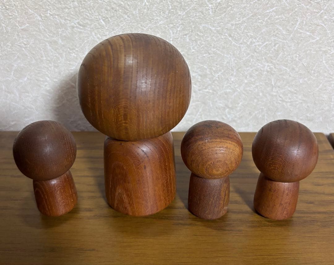 村上けん一 創作こけし 4点セット