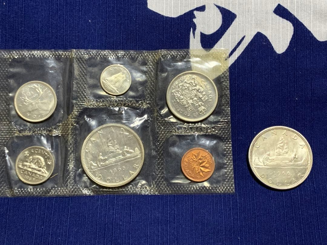 エリザベスカヌーダラー　2枚他銀貨四枚