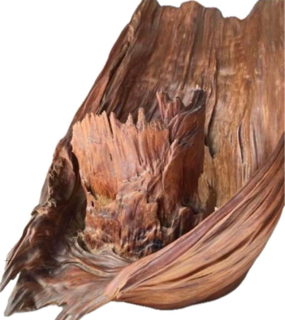 屋久杉　希少　壺置き台　飾り台　世界遺産　昭和レトロ　ウッド 屋久杉工芸品