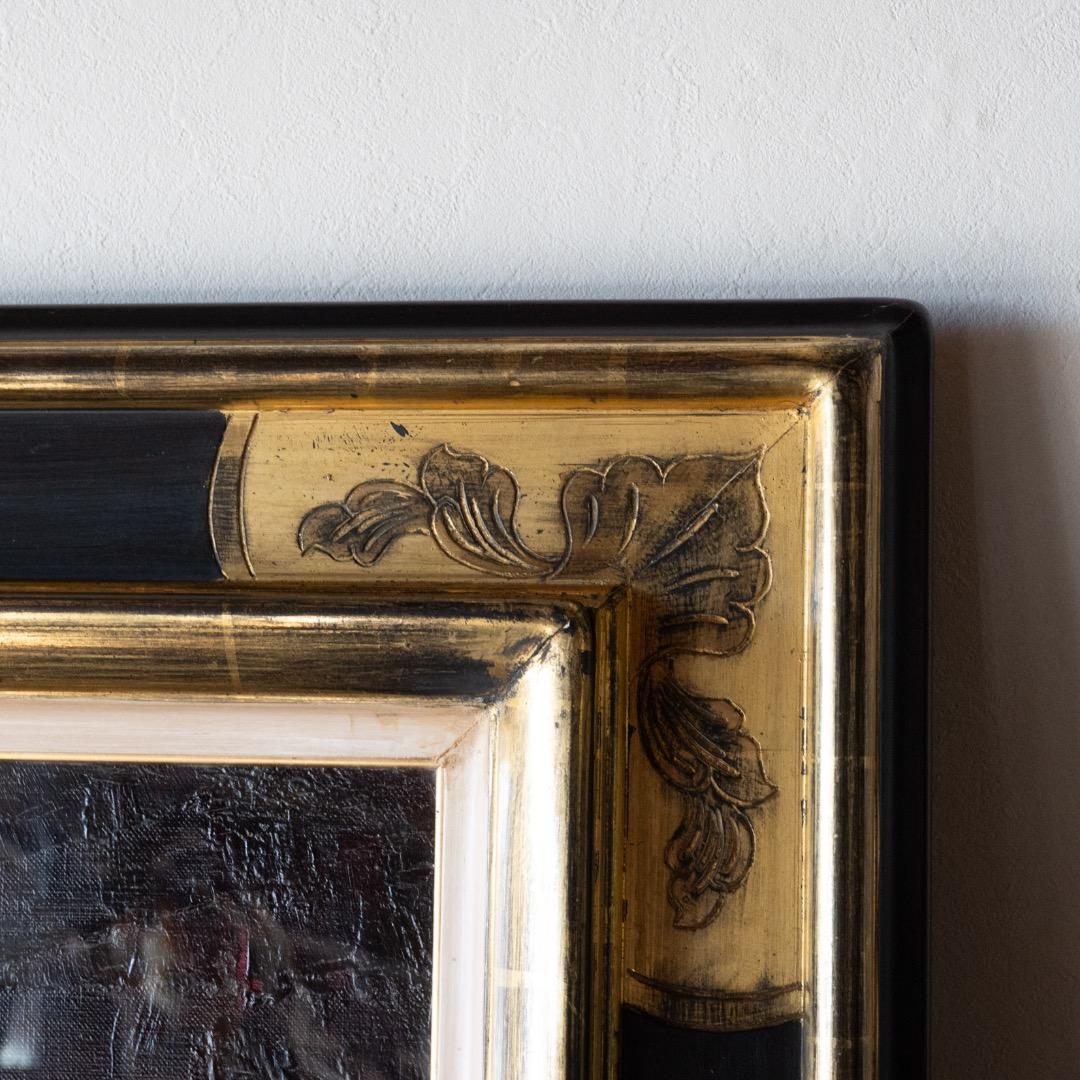 Michel Henry 油彩画 ミシェル・アンリ 油彩 花 F25 大作 絵画