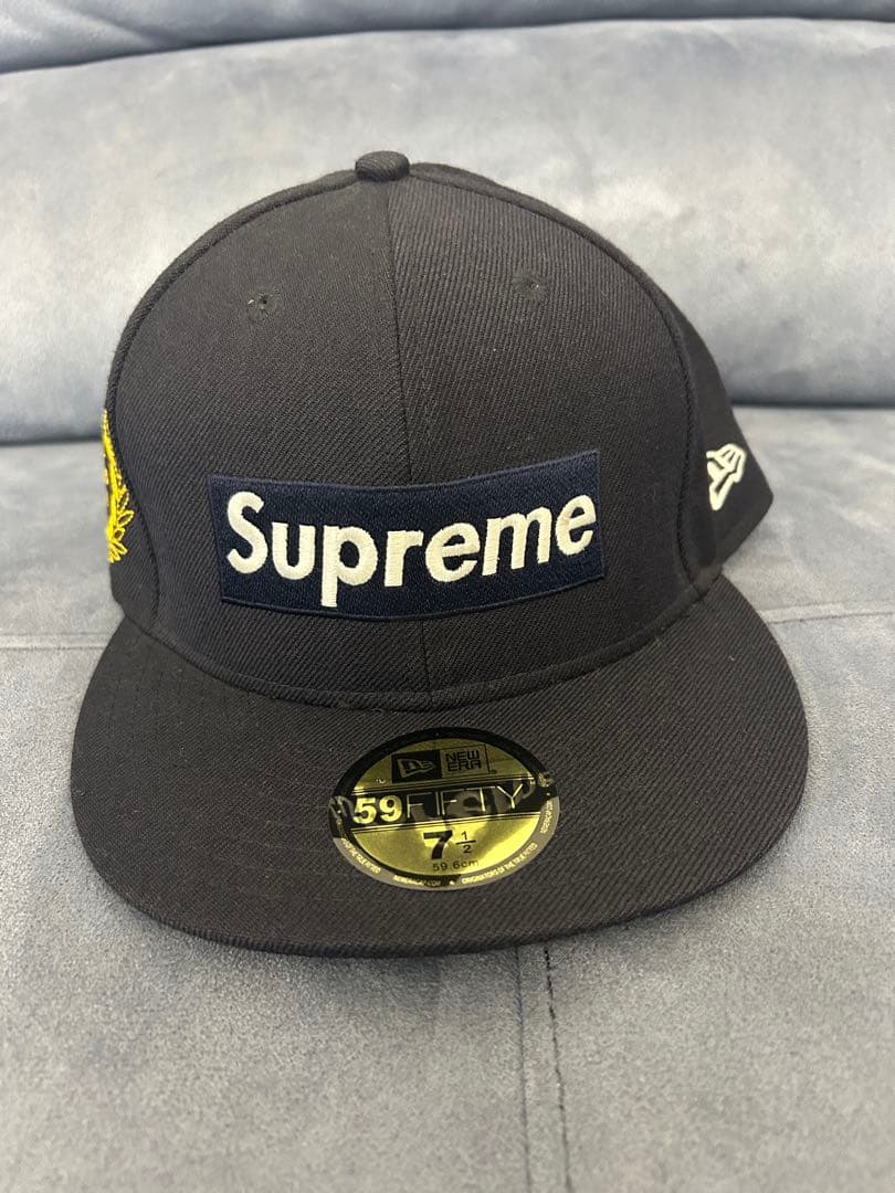 【美品】Supreme シュプリーム NEW ERA ニューエラ ネイビー