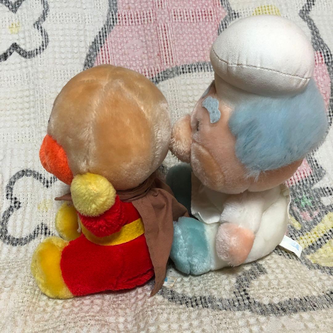 平成レトロ　アンパンマン＆ジャムおじさん　ぬいぐるみ　アミューズメント　1990