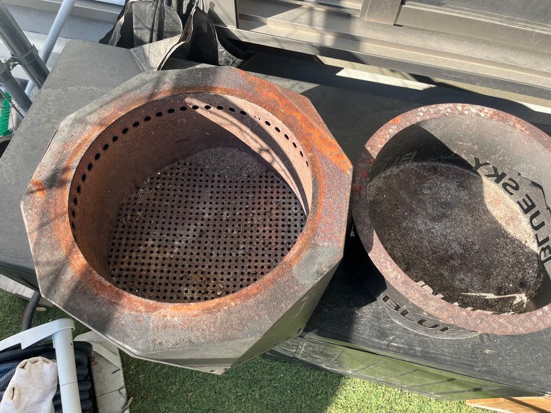 BLUE SKY 焚き火台 スチール製 ブラック　スノーピーク　二次燃焼