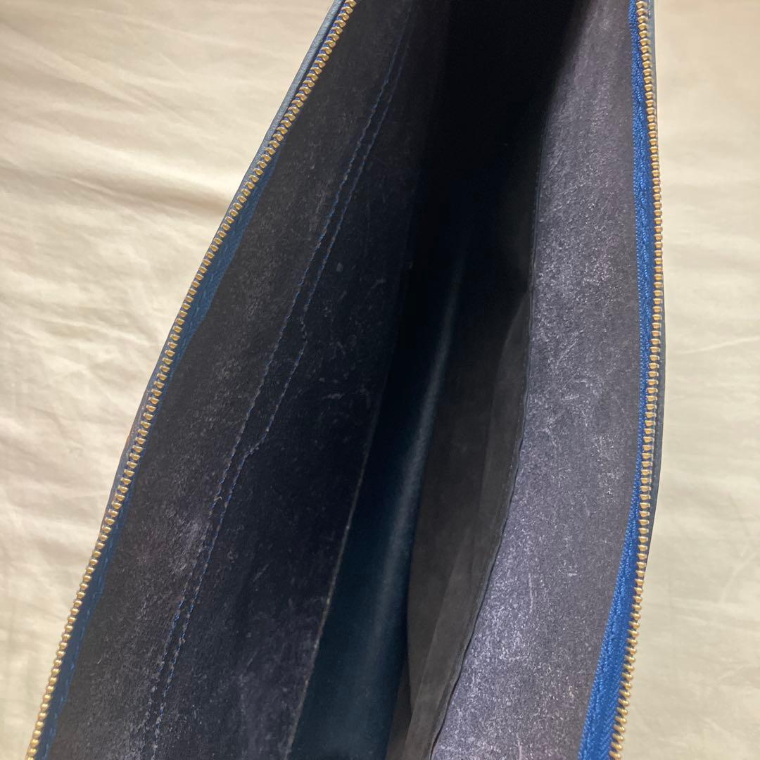 グレンロイヤル　ブライドルレザー　ブリーフケース　ネイビー