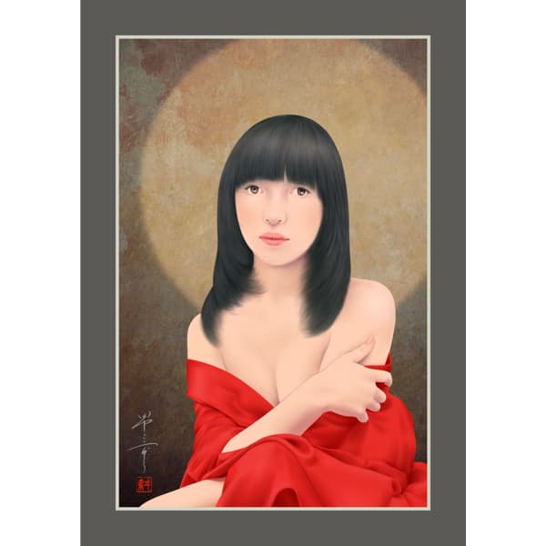 咲き初めし花（美人画・A2サイズ）