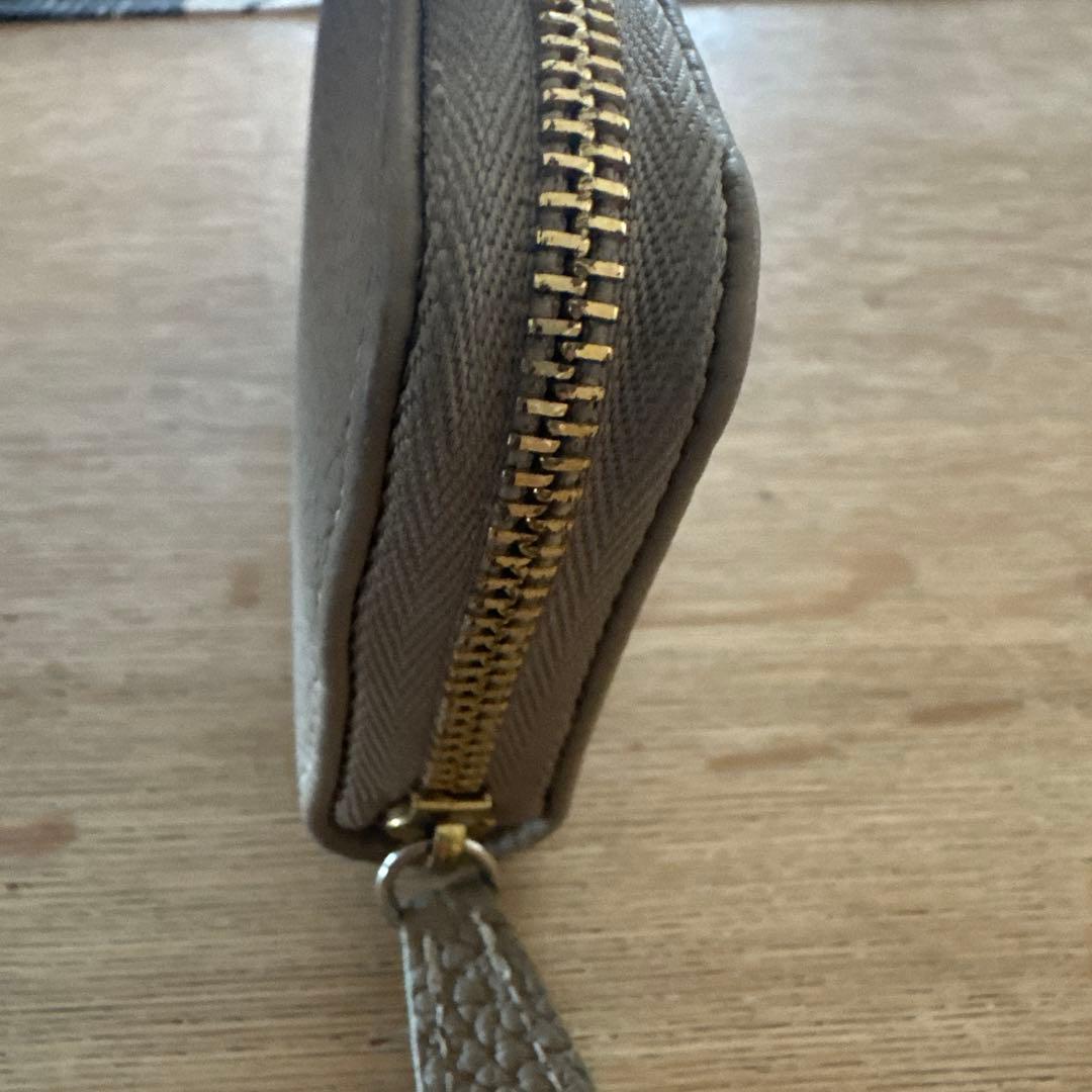 お値下　ボナベンチュラ ミニキーウォレット　グレージュ　ピンク