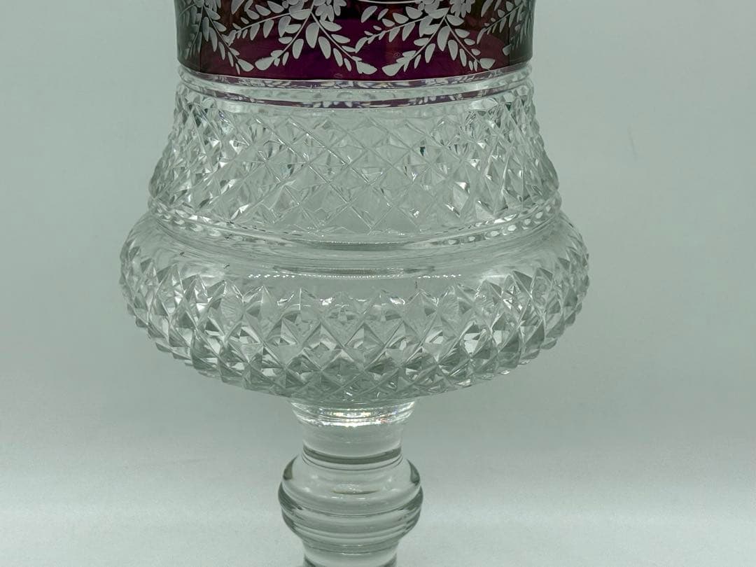 ポルトガル製　クリスタル　キャンディー入　ヴァルサンラングールスタイル　1202