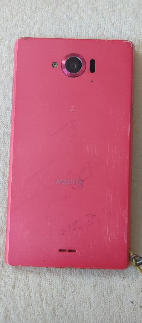 値段交渉OK 高岩成二直筆サイン入り AQUOS ピンク スマートフォン本体