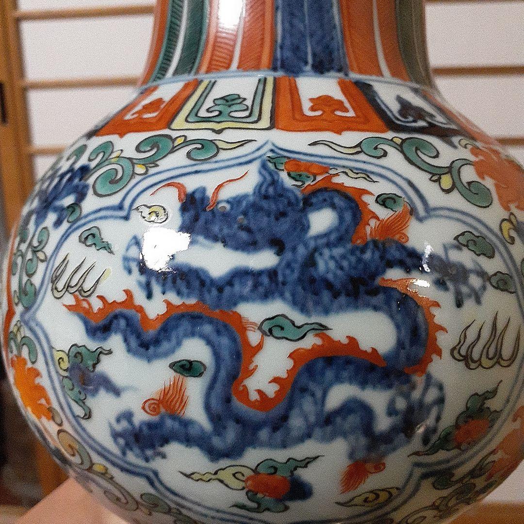 中国大明万暦年製尊形大花瓶