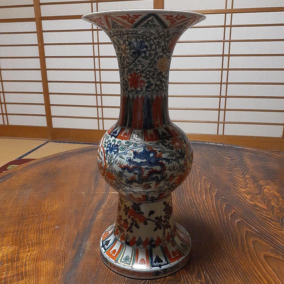 中国大明万暦年製尊形大花瓶