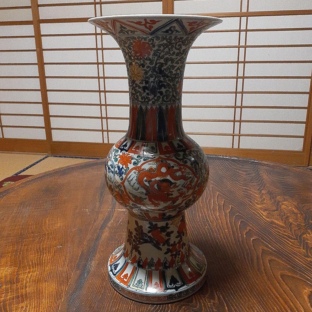 中国大明万暦年製尊形大花瓶