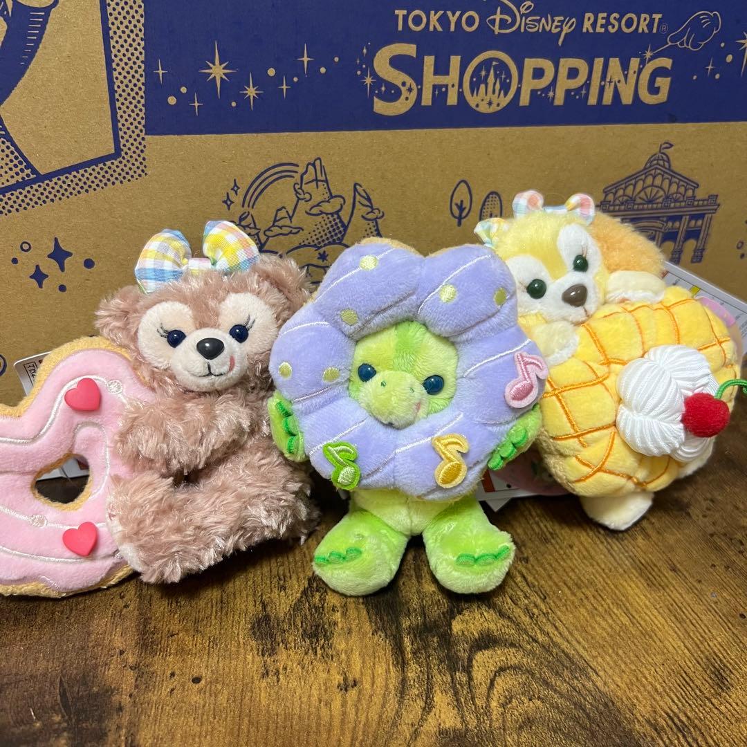 ダッフィー＆フレンズ　フィルドウィズジョイ！　ぬいぐるみバッジ　3点セット