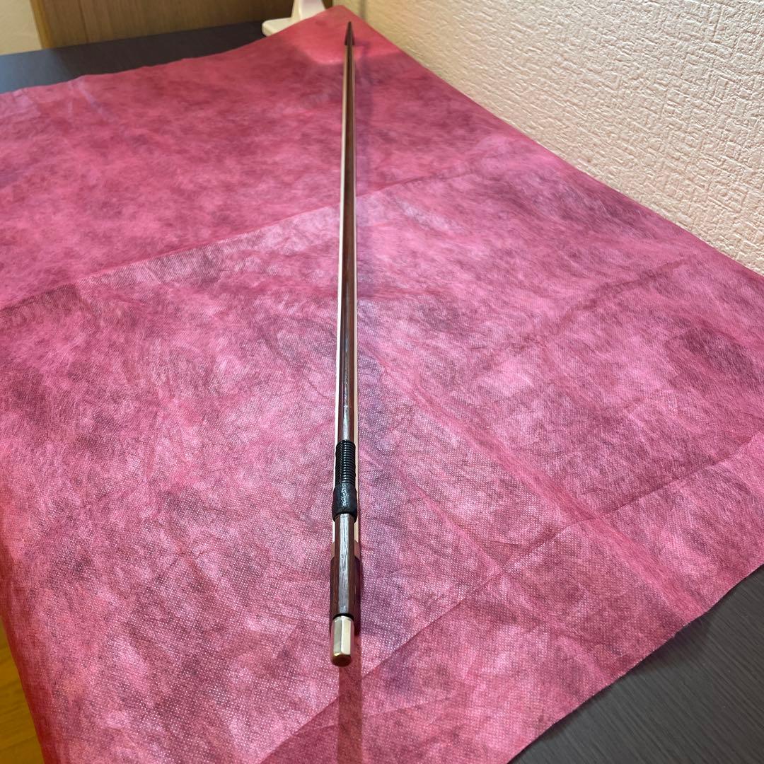 バイオリン弓 鼈甲フロッグ 4/4 毛替え済み