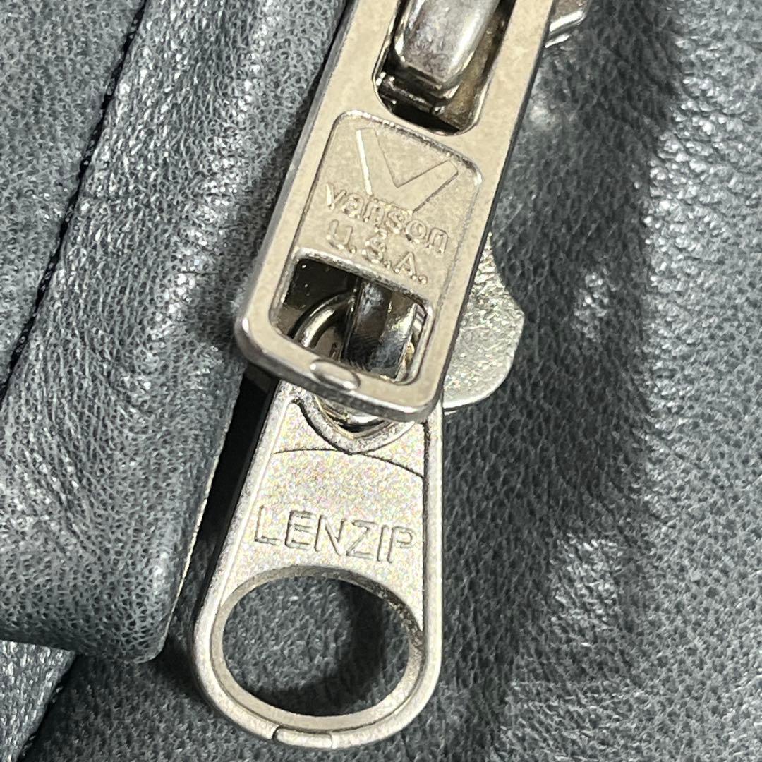 バンソン 日本別注モデル シングルライダース カモ 迷彩 希少カラー Wジップ