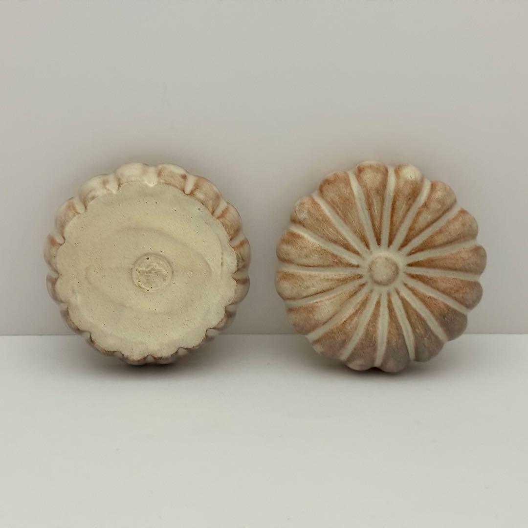 茶道具 坂倉新兵衛 萩焼 菊香合 共箱 茶道