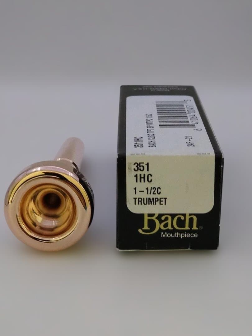 Bach　トランペットマウスピース　1-1/2C　ピンクゴールド