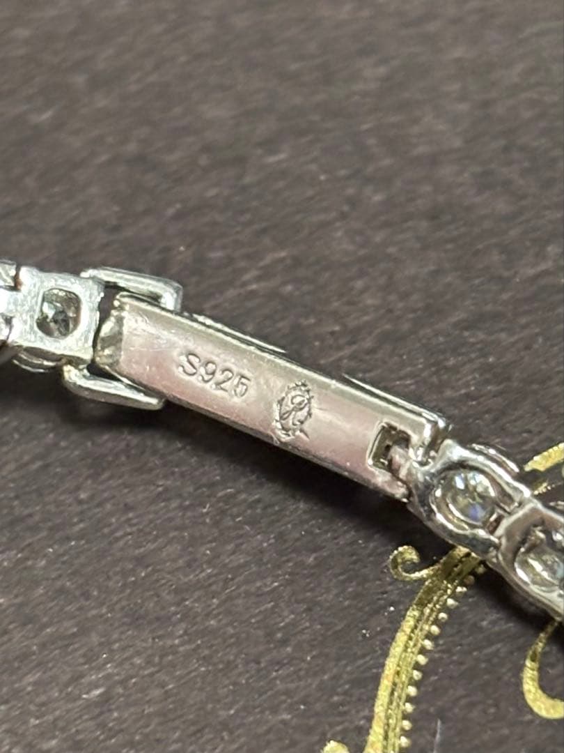 アバランチ　シルバー　テニスブレスレット