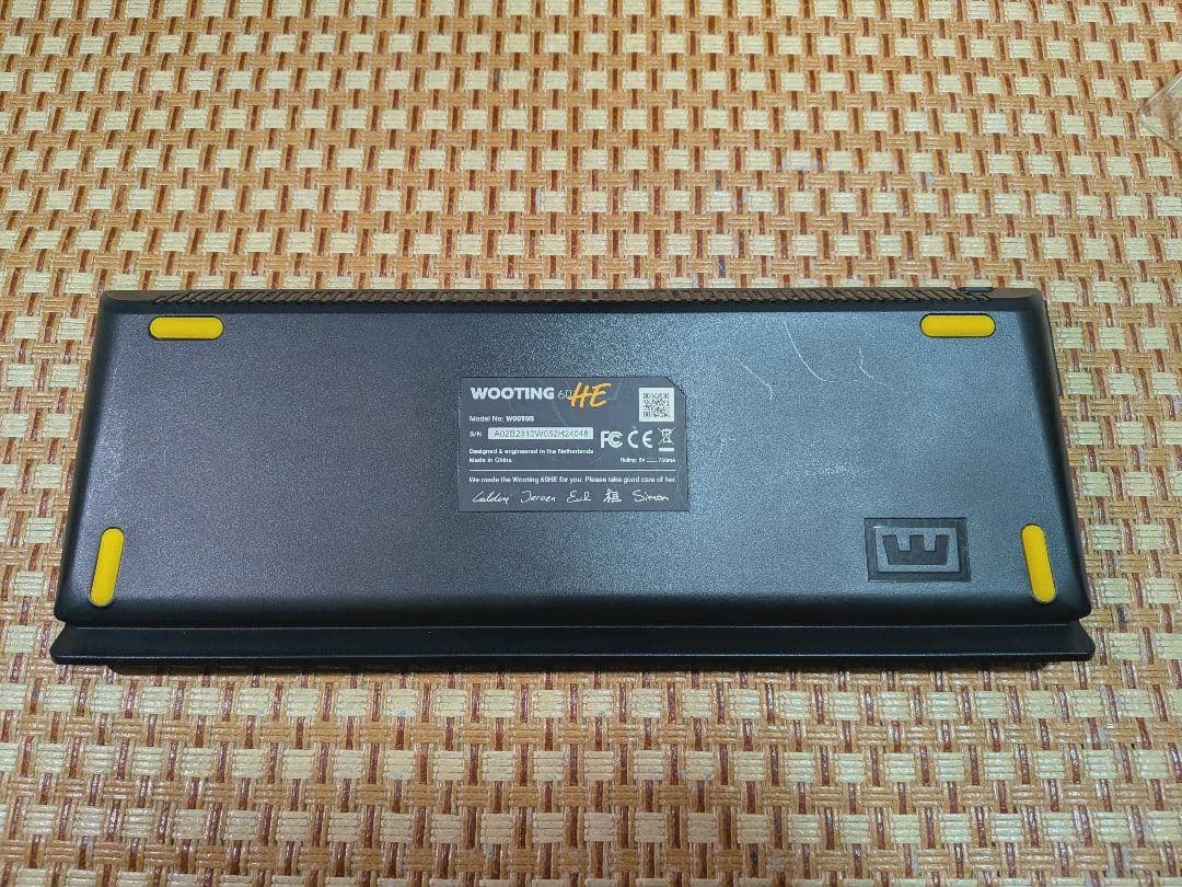 元さん専用、Wooting 60HE キーボード本体　アームレスト付