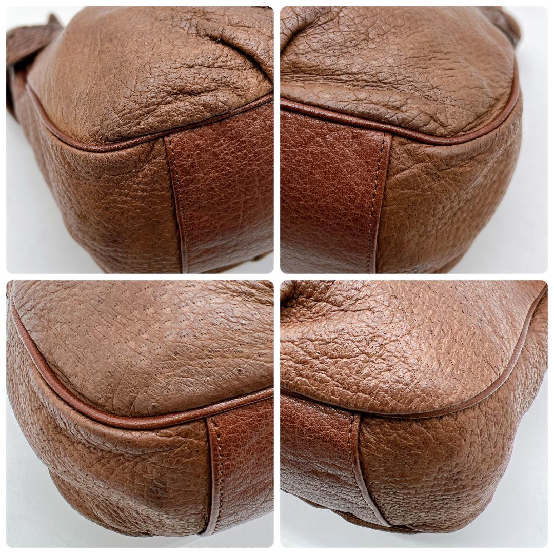 美品 IBIZA 切り替え ハンド ショルダーバッグ パイソン f538