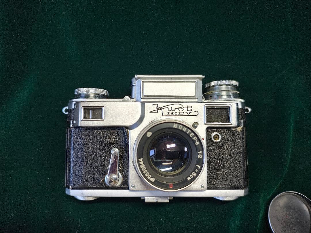 キエフ ロシア製レンジファインダー フィルムカメラ レンズ、ケース付き３台