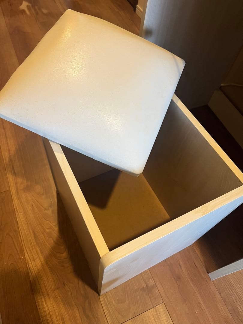 ホワイト三面鏡ドレッサー 引き出し付き