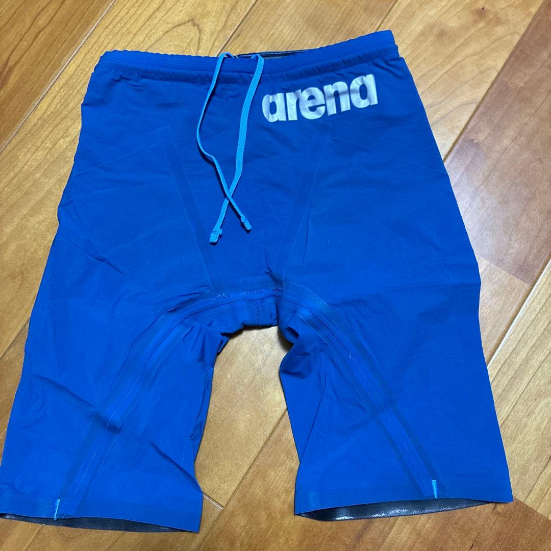 arena 競泳水着 青色 ドローストリング付き