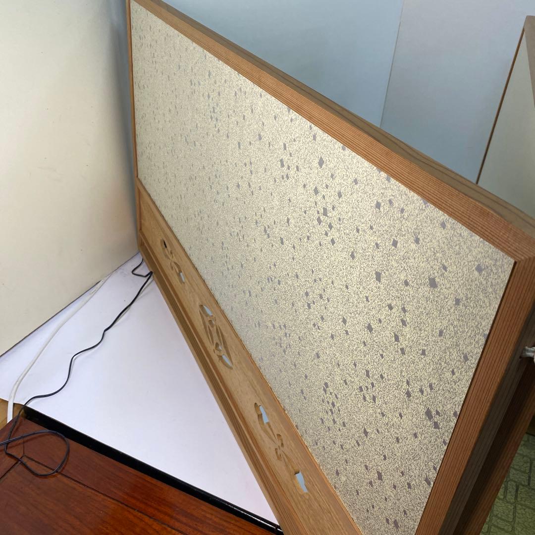 【茶道具】七宝透かし風炉先　葦簾　襖セット