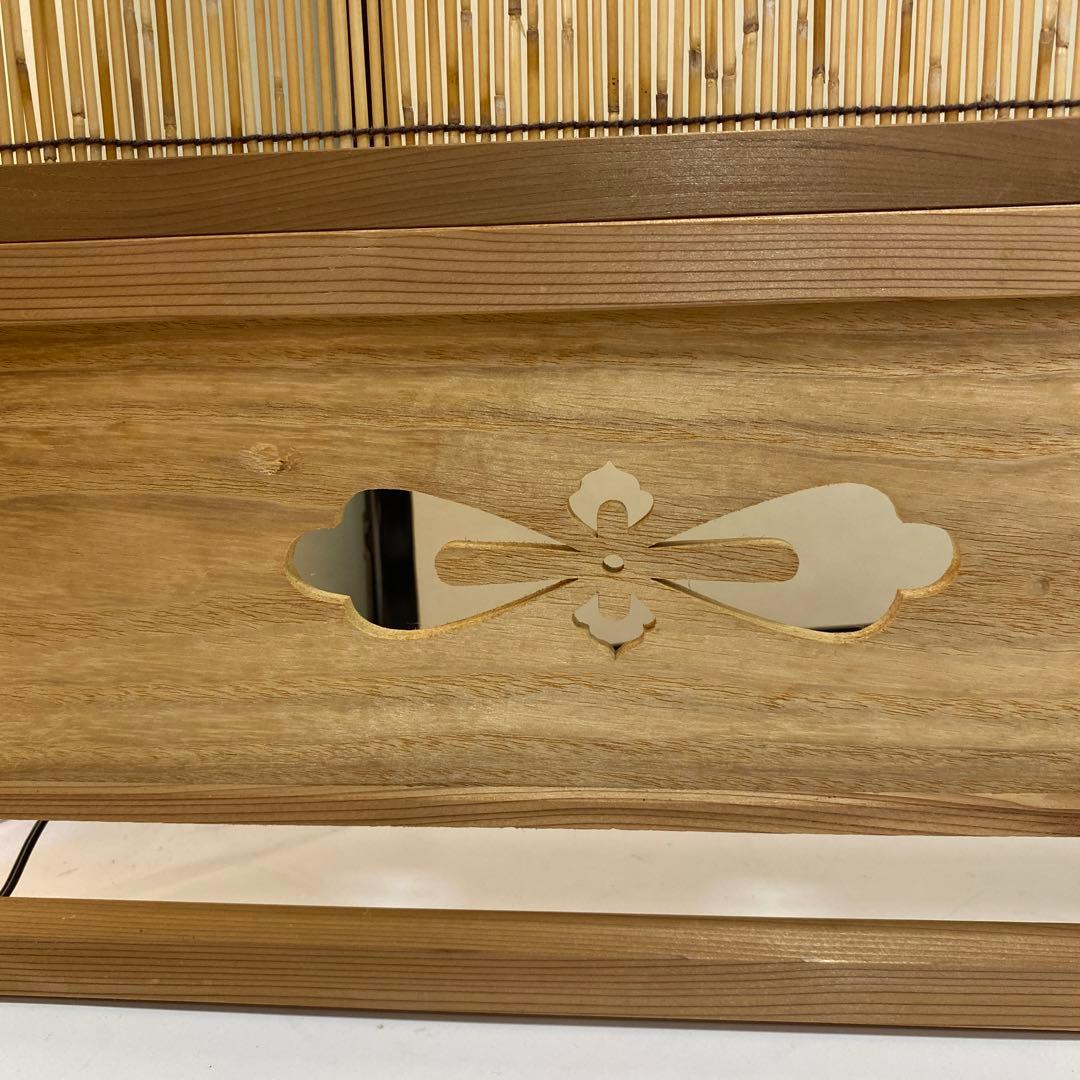 【茶道具】七宝透かし風炉先　葦簾　襖セット