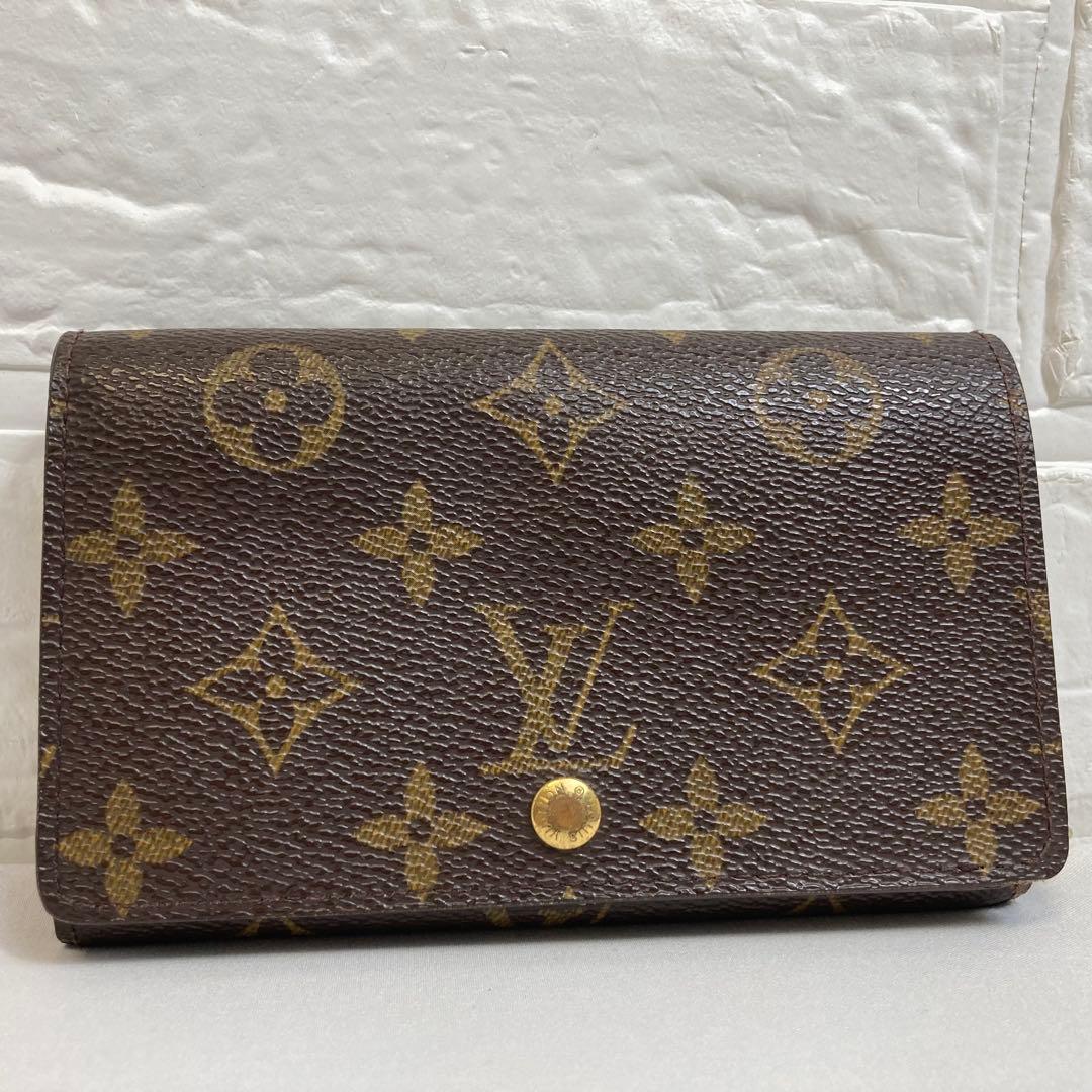 【美品】ルイヴィトン　ポルトフォイユ　ビエ　トレゾール　二つ折り財布 モノグラム