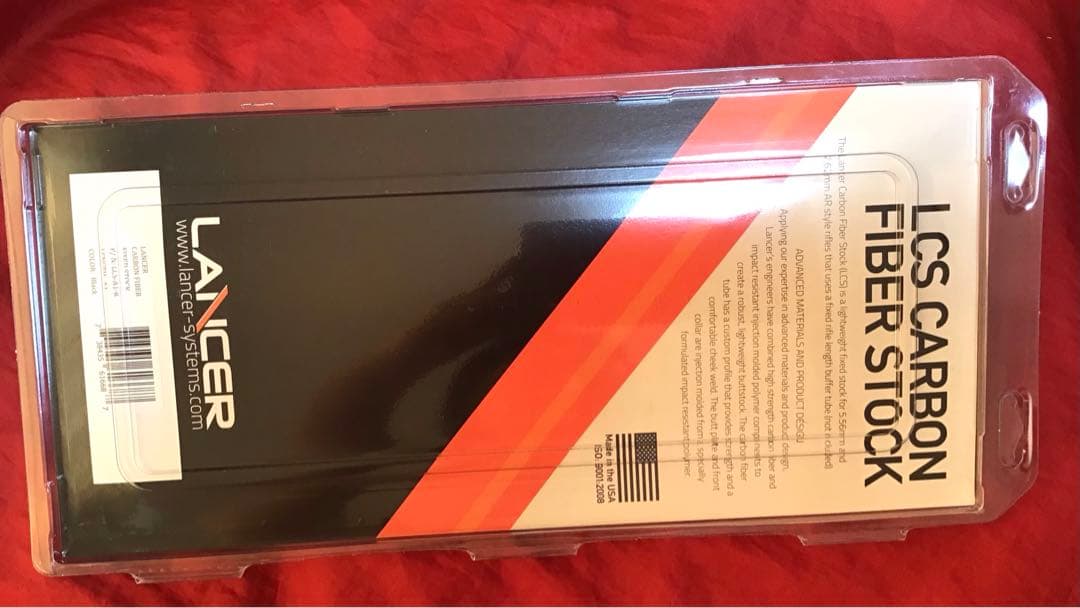 ランサーシステムズ製　実物カーボンファイバーLCSストックA1ストック　 新品