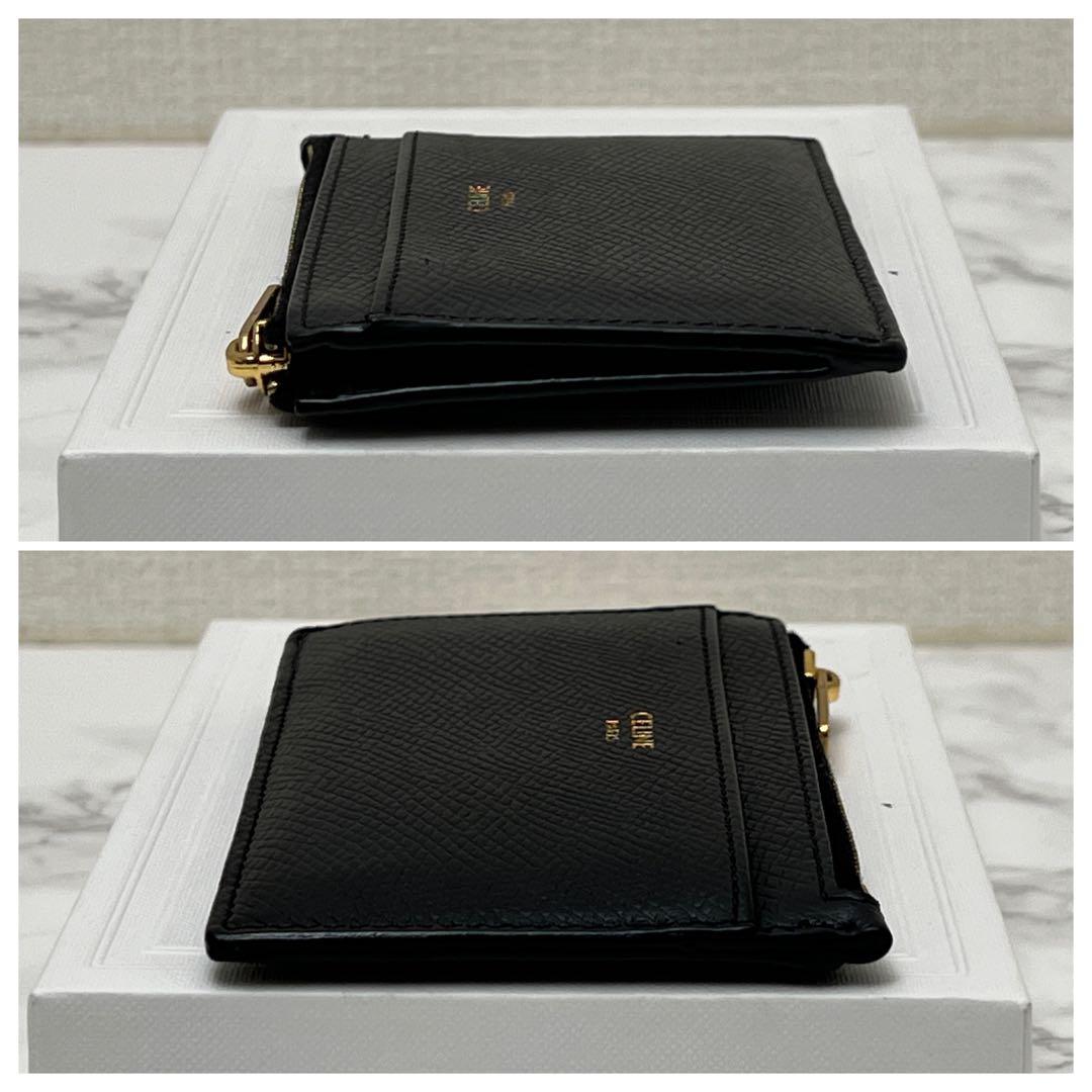 セリーヌ ジップ付きカードホルダー ケース ブラック CELINE