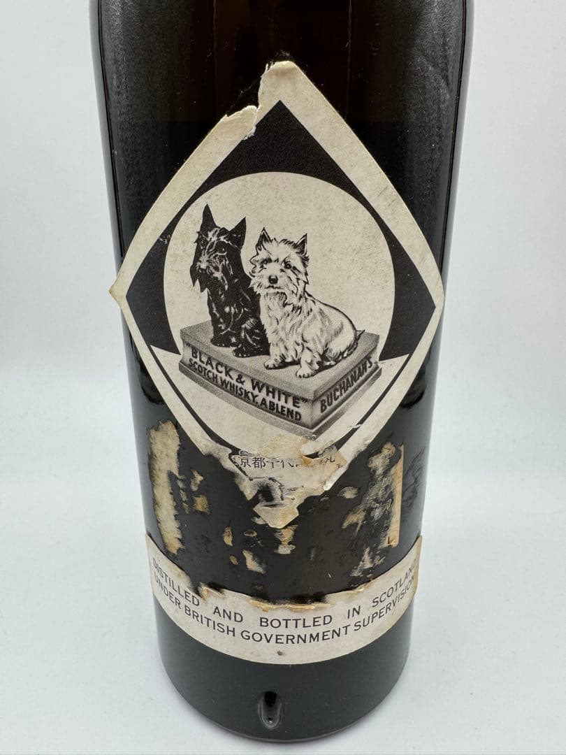 ブラック&ホワイト スコッチウイスキー ティンキャップ 760ml 43%