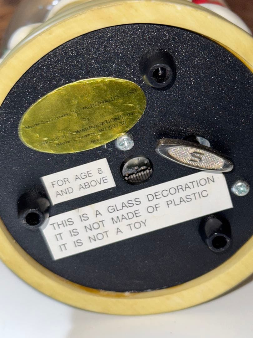 アメトイ ヴィンテージ スノーグローブ スノードーム マクドナルド ディスプレイ