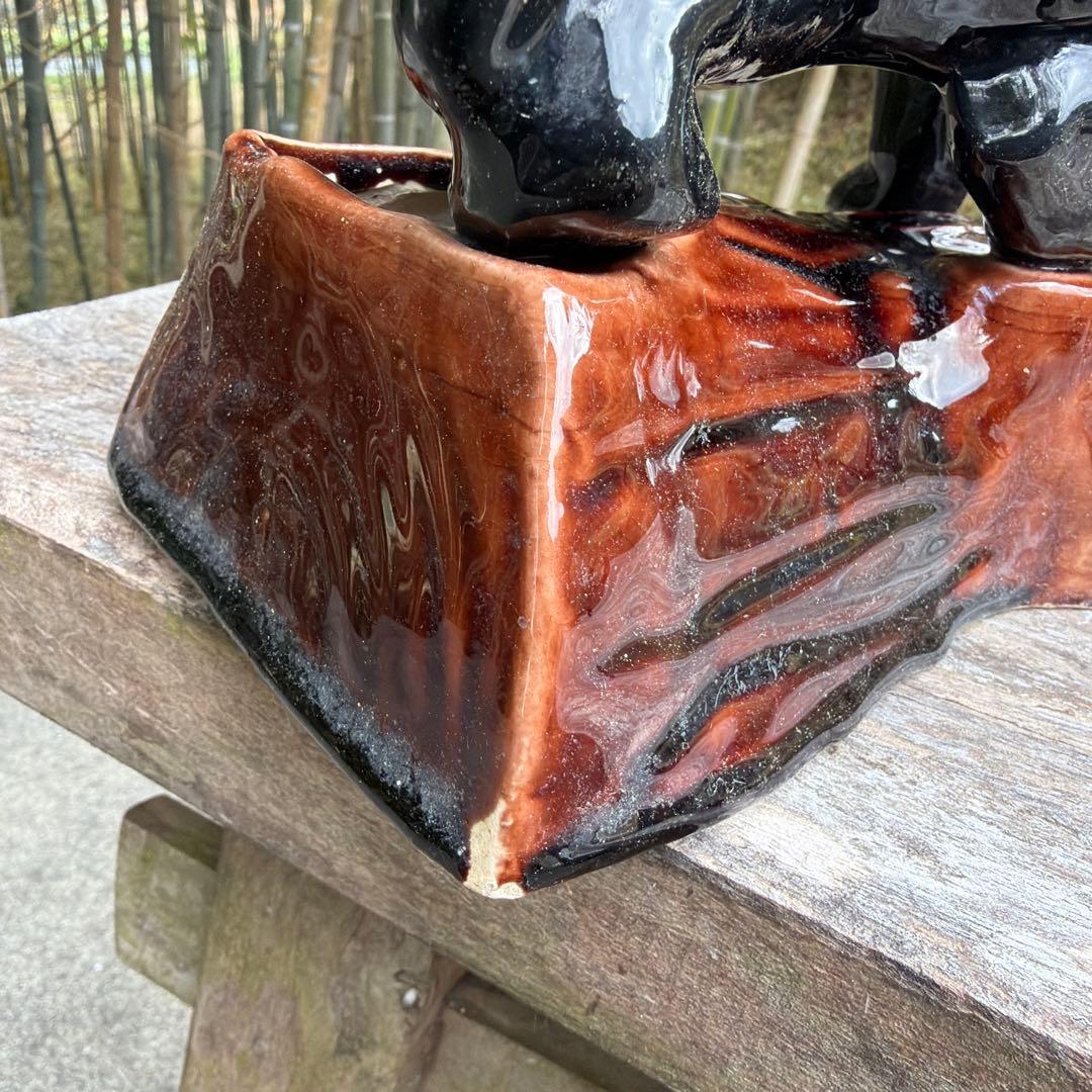 激レアブラックパンサー 陶器　置物　ミッドセンチュリー　ヴィンテージ50-60s