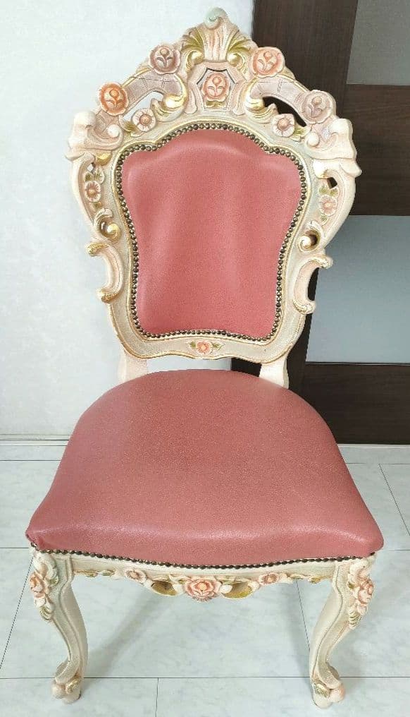 【おけい♛ྀི親孝行中様用】ロココ調 ダイニングチェア 1脚（２つ目）