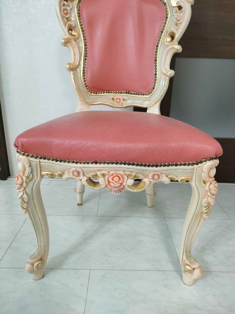 【おけい♛ྀི親孝行中様用】ロココ調 ダイニングチェア 1脚（２つ目）