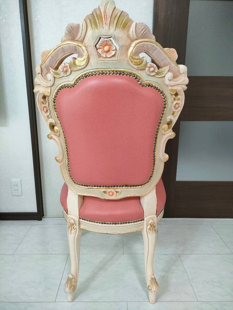 【おけい♛ྀི親孝行中様用】ロココ調 ダイニングチェア 1脚（２つ目）