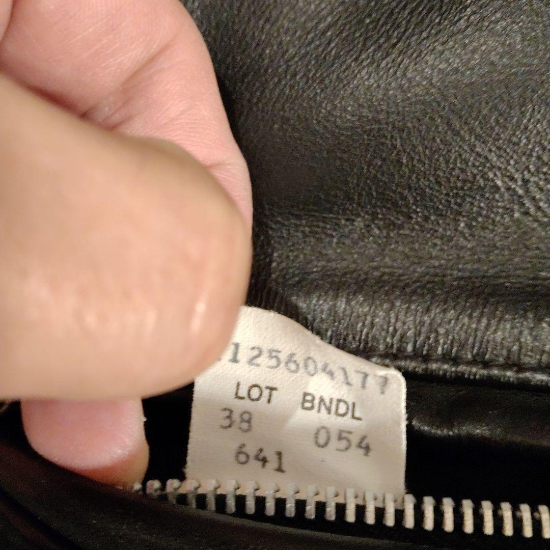 Schott ブラック シングルライダースジャケット641