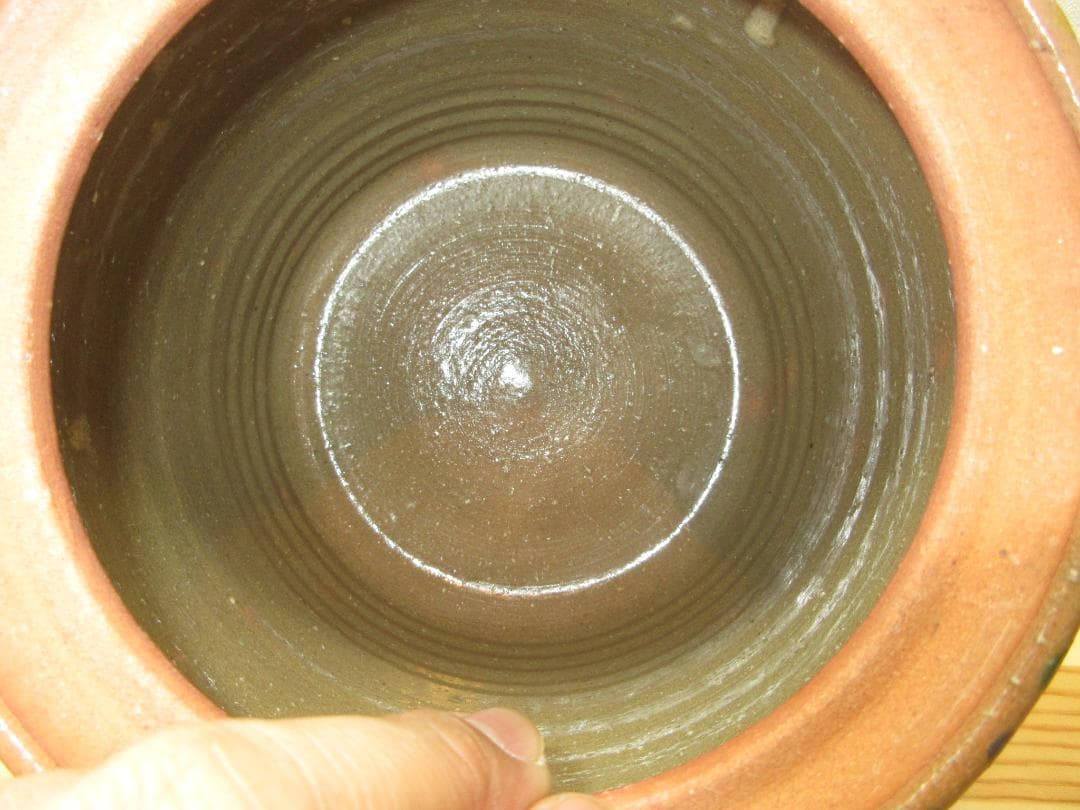 送料込【逢絢亭・新品】茶道具 皆具 信楽焼 麦わら手の模様 西尾香舟 紙箱入り