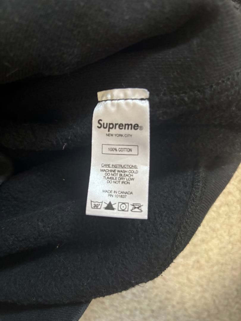 Supreme クロスロゴパーカー 黒